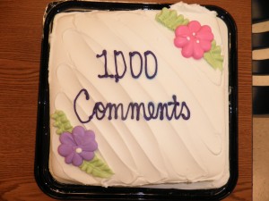 Our 1,000 Comment Cake